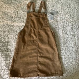 NEVER WORN Corduroy Overall Dress
